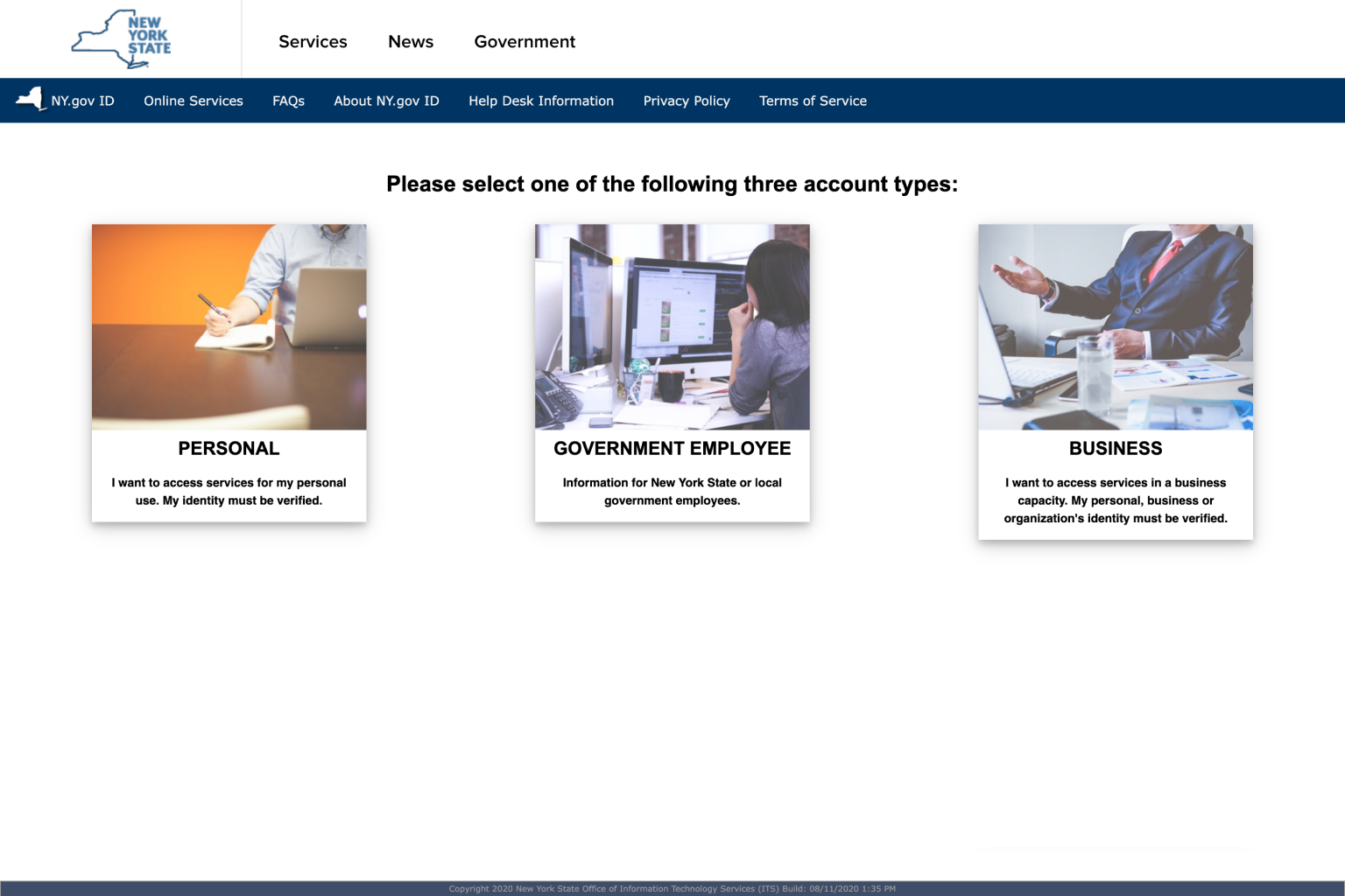 3.1. Select personal account